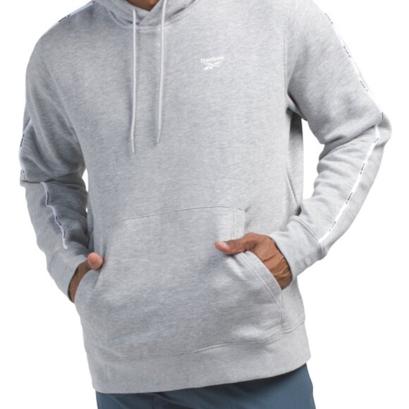 NEW REEBOK Endorphin Dash Hoodie Grey Heather unisex 261mn - Picture 2 of 5